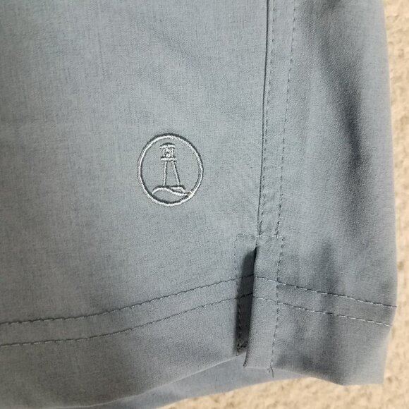 NEW Lands' End Swim Shorts Adult Large Blue UPF 50 Lined Hybrid Beach Summer Men - Picture 6 of 14